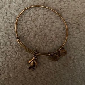 Gold penguin alex and ani bracelet